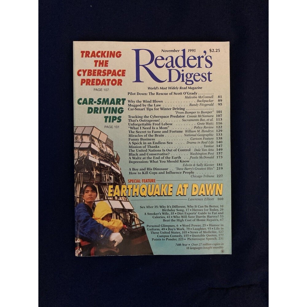 Vintage Reader’s Digest Magazine | November 1995